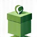 Icon of a delivery box and a Portland map pin, symbolizing local pickup options.